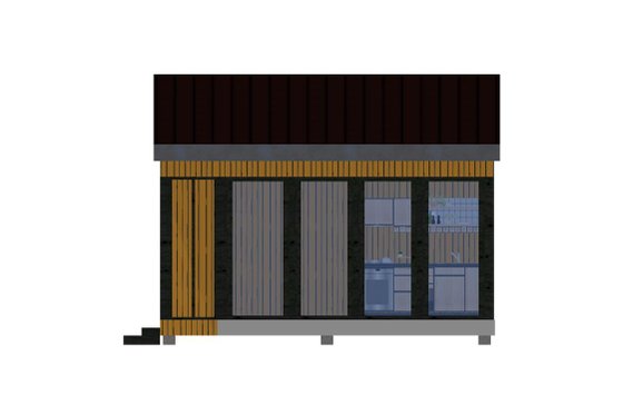 Exterior - Other Elevation 1 for Modern House Plan #549-11 - 1 bed, 1 bath