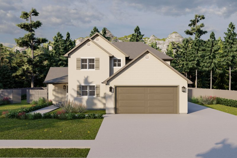 Dream House Plan - Traditional Exterior - Front Elevation Plan #1060-154