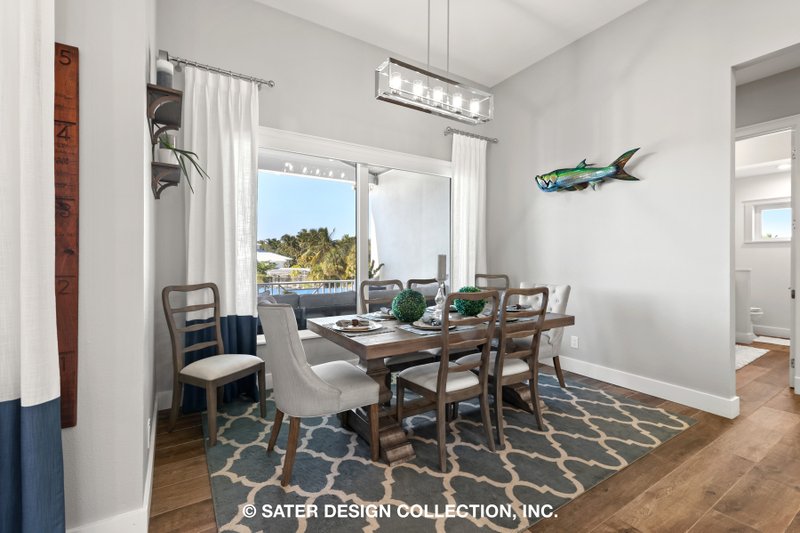 Architectural House Design - Interior - Dining Room for Beach House Plan #930-530 - 4 bed, 3 bath
