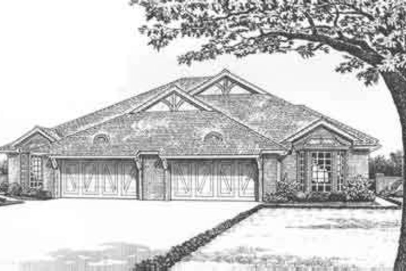 House Design - Tudor Exterior - Front Elevation Plan #310-468