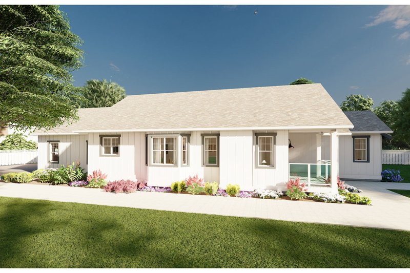 Dream House Plan - Exterior - Other Elevation for Farmhouse House Plan #126-242 - 3 bed, 2 bath