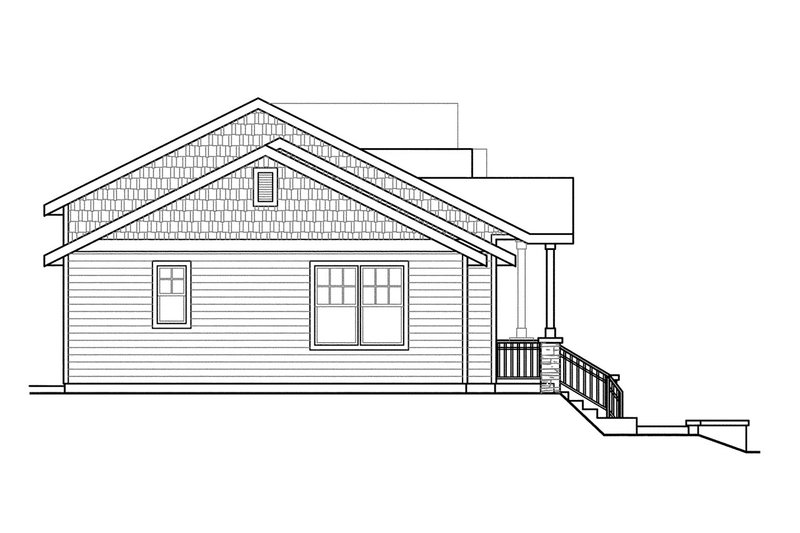 Architectural House Design - Exterior - Other Elevation for Craftsman House Plan #124-1076 - 6 bed, 5 bath