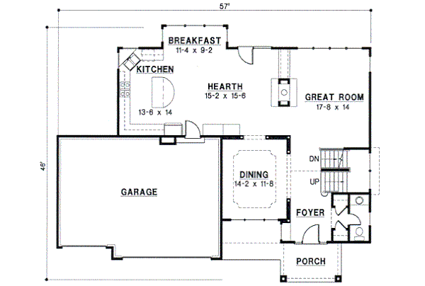 Modern Floor Plan - Main Floor Plan #67-259