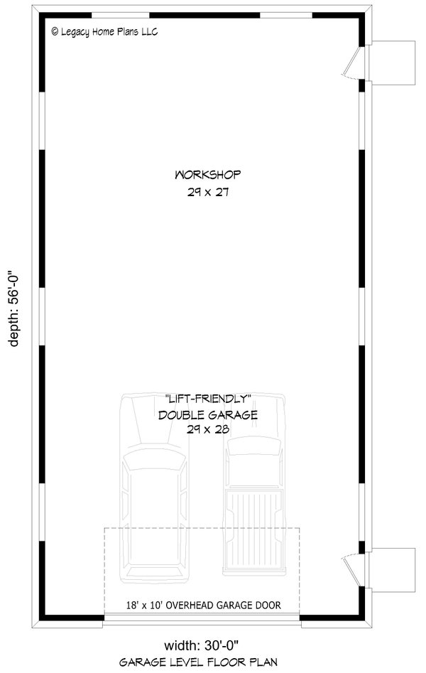 Contemporary Floor Plan - Main Floor Plan #932-928