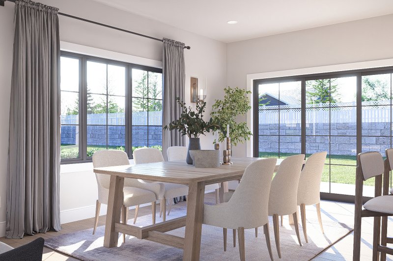 Architectural House Design - Interior - Dining Room for Traditional House Plan #455-741 - 3 bed, 2.5 bath