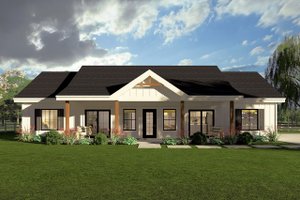 Architectural House Design - Exterior - Front Elevation for Farmhouse House Plan #126-310 - 3 bed, 2.5 bath