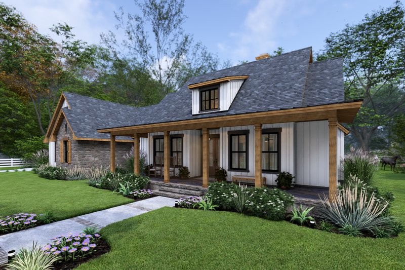 House Design - Exterior - Other Elevation 7 for Cottage House Plan #120-287 - 3 bed, 2.5 bath