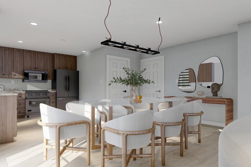 Home Plan - Interior - Dining Room for Ranch House Plan #1060-36 - 5 bed, 3 bath