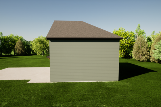 Exterior - Front Elevation 3 for Contemporary House Plan #1116-12 - 2 bed, 1.5 bath