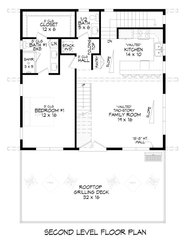 Contemporary Floor Plan - Main Floor Plan #932-1189