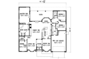 Adobe / Southwestern Style House Plan - 4 Beds 3 Baths 2735 Sq/Ft Plan #1-1136 