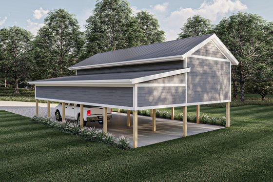 Exterior - Other Elevation 2 for Traditional House Plan #455-600, 0 bath