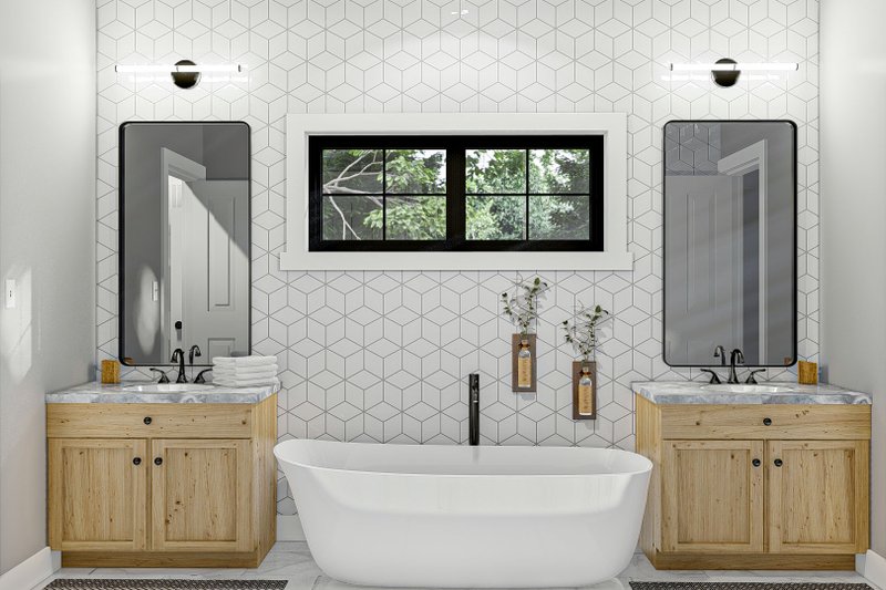 House Plan Design - Interior - Master Bathroom for Barndominium House Plan #455-274 - 3 bed, 2 bath