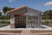 Mediterranean Style House Plan - 0 Beds 1 Baths 306 Sq/Ft Plan #1106-85 Exterior 