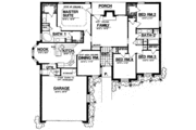 Traditional Style House Plan - 4 Beds 2 Baths 1692 Sq/Ft Plan #40-303 