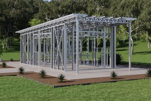 Exterior - Other Elevation 1 for Modern House Plan #1106-58, 1 bath