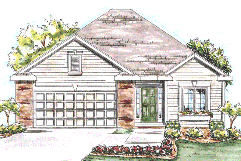 House Plan Design - Traditional Exterior - Front Elevation Plan #20-1423