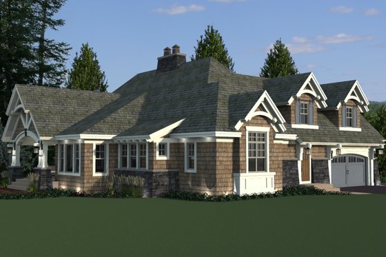 Exterior - Other Elevation for Craftsman House Plan #51-570 - 4 bed, 3 bath