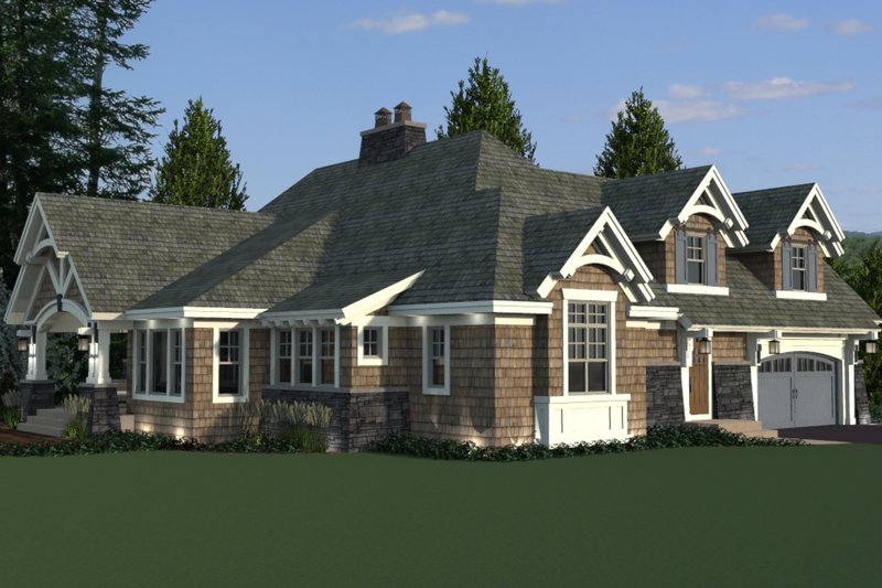 House Plan Design - Exterior - Other Elevation for Craftsman House Plan #51-570 - 4 bed, 3 bath