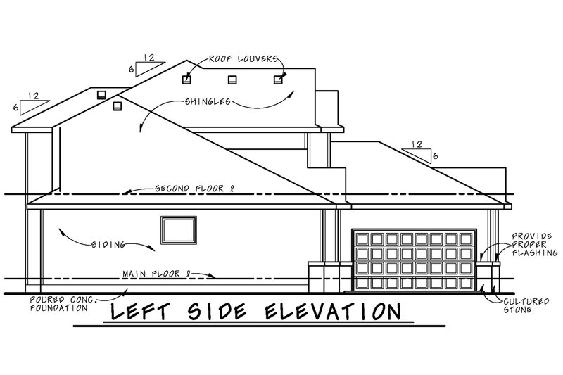 Architectural House Design - Exterior - Other Elevation for Modern House Plan #20-2663 - 4 bed, 4.5 bath