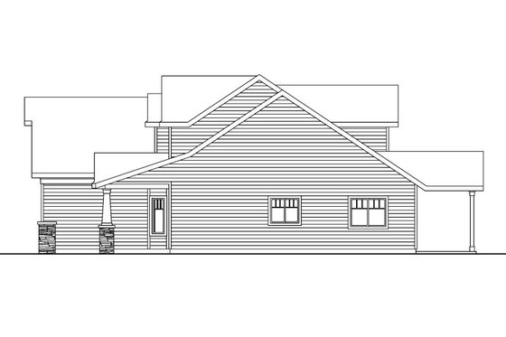 Exterior - Other Elevation 1 for Craftsman House Plan #124-739 - 3 bed, 2.5 bath