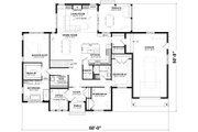 Craftsman Style House Plan - 4 Beds 2 Baths 1953 Sq/Ft Plan #23-2745 Floor 