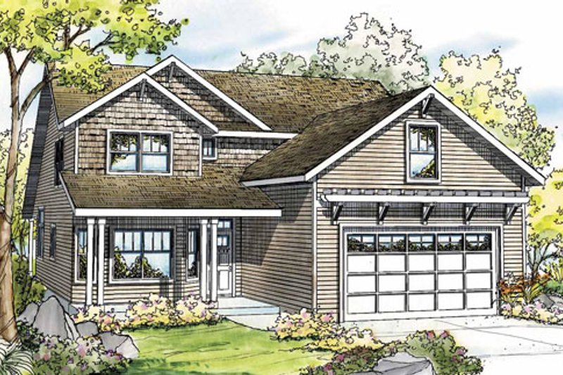 Home Plan - Craftsman Exterior - Front Elevation Plan #124-820