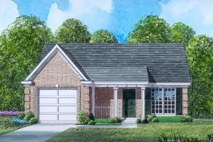 Traditional Exterior - Front Elevation Plan #424-51