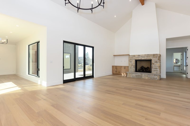 House Blueprint - Interior - Family Room for Contemporary House Plan #892-44 - 3 bed, 3.5 bath