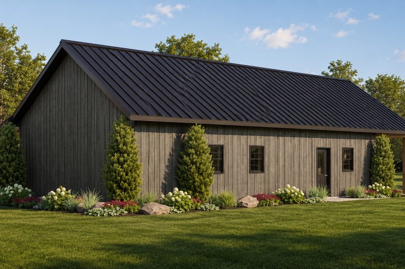 Home Plan - Exterior - Rear Elevation for Country House Plan #1064-469 - 2 bed, 1 bath