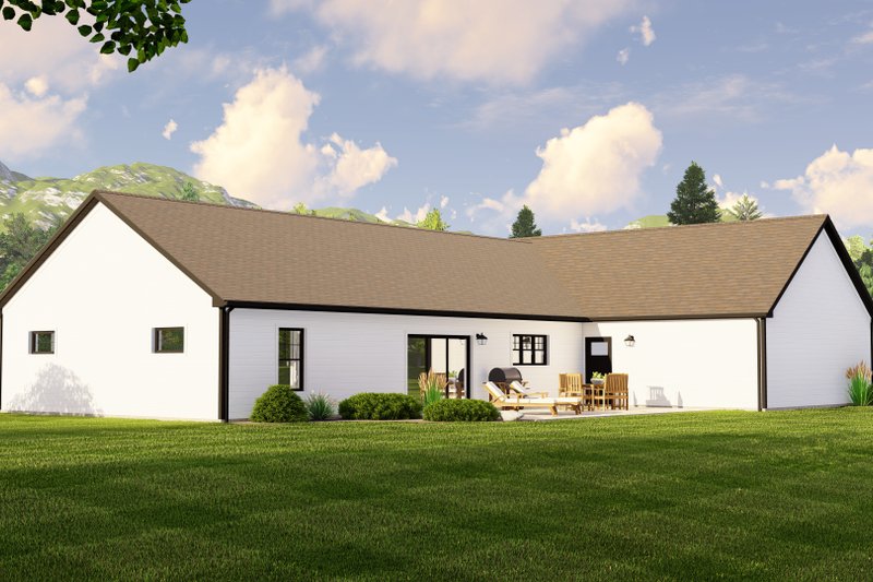 Home Plan - Exterior - Rear Elevation for Ranch House Plan #1064-258 - 3 bed, 2.5 bath