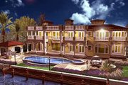 Mediterranean Style House Plan - 5 Beds 8.5 Baths 7893 Sq/Ft Plan #420-198 