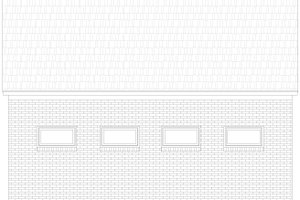 Exterior - Rear Elevation for Contemporary House Plan #932-1026, 0 bath
