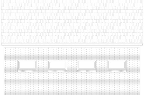 Exterior - Rear Elevation for Contemporary House Plan #932-1026, 0 bath