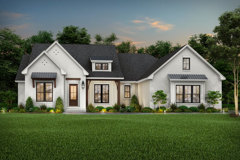 Dream House Plan - Farmhouse Exterior - Front Elevation Plan #430-220
