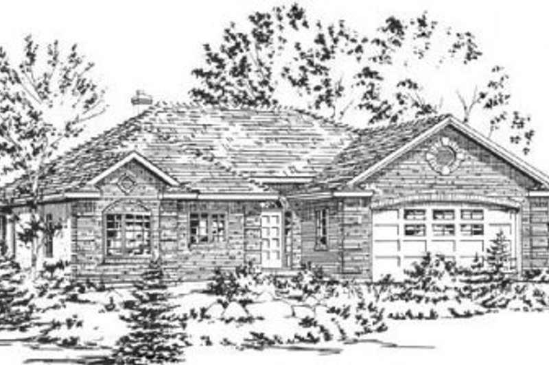 Traditional Style House Plan - 3 Beds 2 Baths 1589 Sq/Ft Plan #18-3105