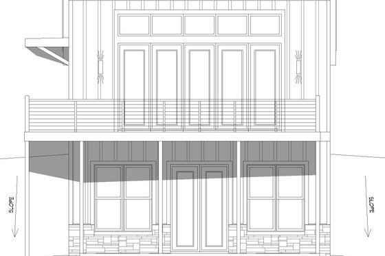 Exterior - Front Elevation 3 for Contemporary House Plan #932-881 - 1 bed, 2 bath
