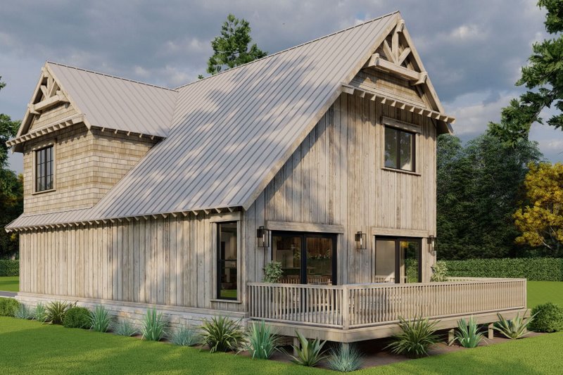 Architectural House Design - Exterior - Other Elevation 2 for Craftsman House Plan #923-81 - 3 bed, 2 bath