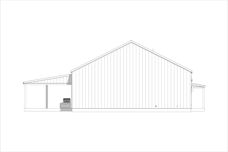 Dream House Plan - Exterior - Other Elevation 2 for Barndominium House Plan #1127-14 - 3 bed, 2.5 bath