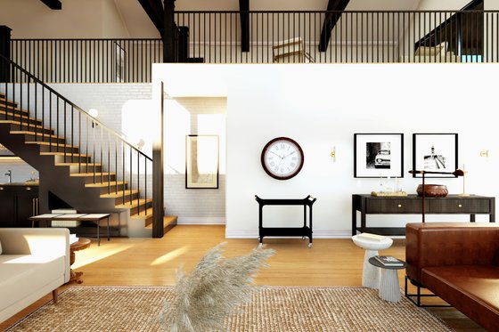 Interior - Family Room 3 for Barndominium House Plan #1064-384 - 6 bed, 6.5 bath