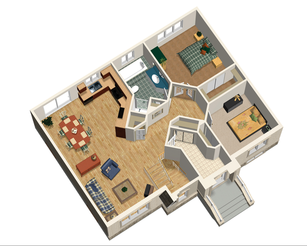 House Blueprint - Traditional Floor Plan - Main Floor Plan #25-4826