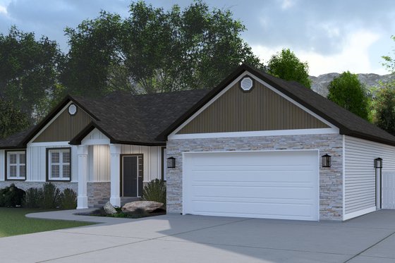 Exterior - Front Elevation 4 for Farmhouse House Plan #1060-218 - 3 bed, 2 bath