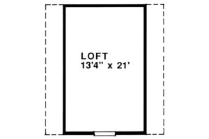 Floor Plan - Upper Floor for Traditional House Plan #47-494, 0 bath