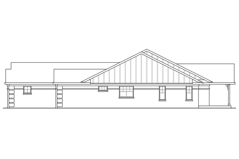 House Plan Design - Exterior - Other Elevation 1 for Ranch House Plan #124-900 - 3 bed, 3 bath