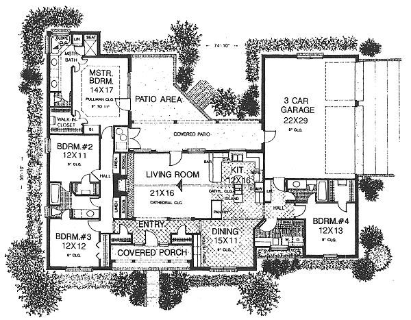 Traditional Floor Plan - Main Floor Plan #310-615