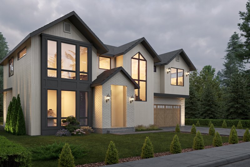 Architectural House Design - Exterior - Other Elevation 1 for European House Plan #1066-252 - 3 bed, 2.5 bath