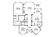Traditional Style House Plan - 4 Beds 3.5 Baths 3566 Sq/Ft Plan #411-436 