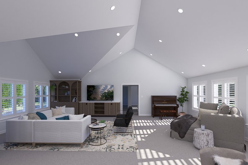 Architectural House Design - Interior - Family Room for Farmhouse House Plan #1060-308 - 2 bed, 2 bath