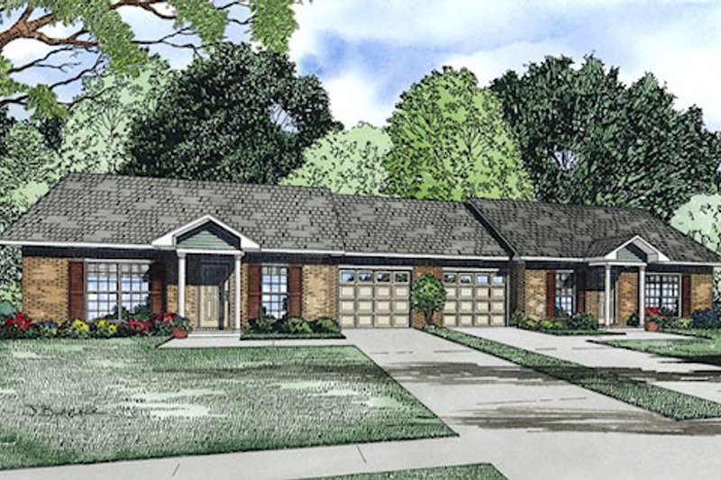 Home Plan - Traditional Exterior - Front Elevation Plan #17-2405