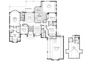 European Style House Plan - 4 Beds 4 Baths 2755 Sq/Ft Plan #417-329 
